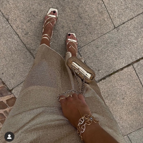 ZARA knit dress with metallic threads - Picture 9 of 12